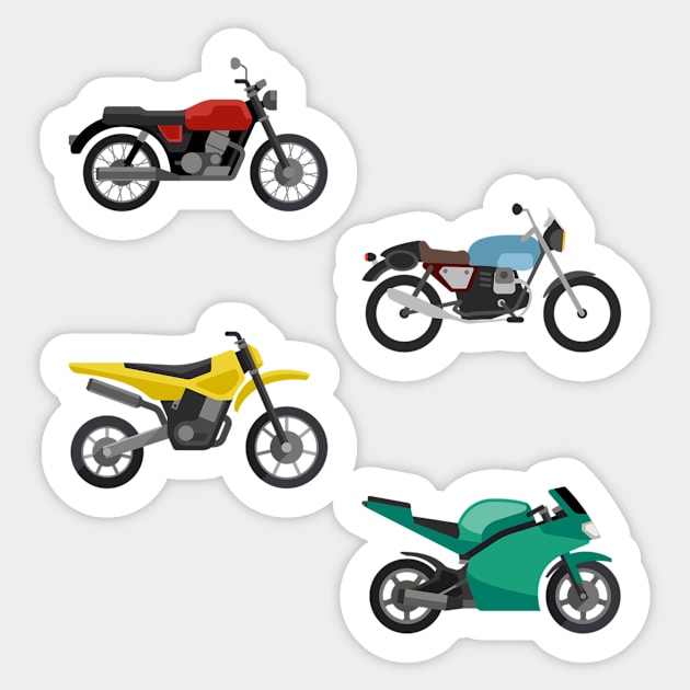 motorbike pack Sticker by AsKartongs